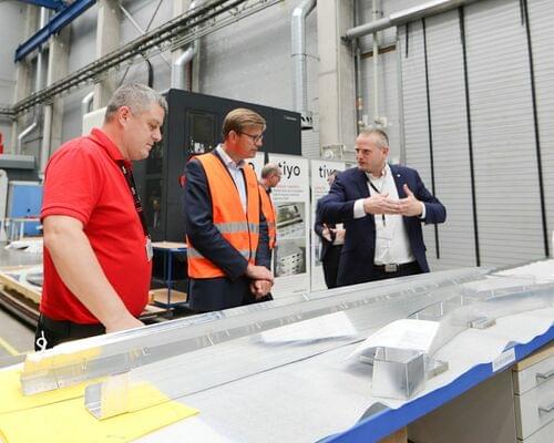 Wir haben den Verkehrsminister empfangen. Martin Kupka hat sich unser Testzentrum angesehen
